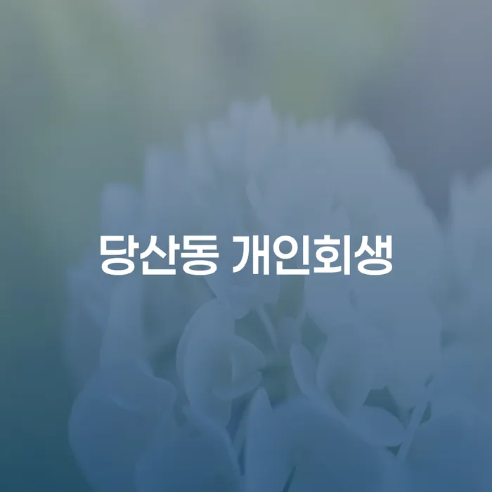 당산동 개인회생 신청을 고민하시나요? 꼭 알아야 할 정보들!